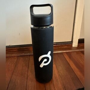 Peloton glass water bottle